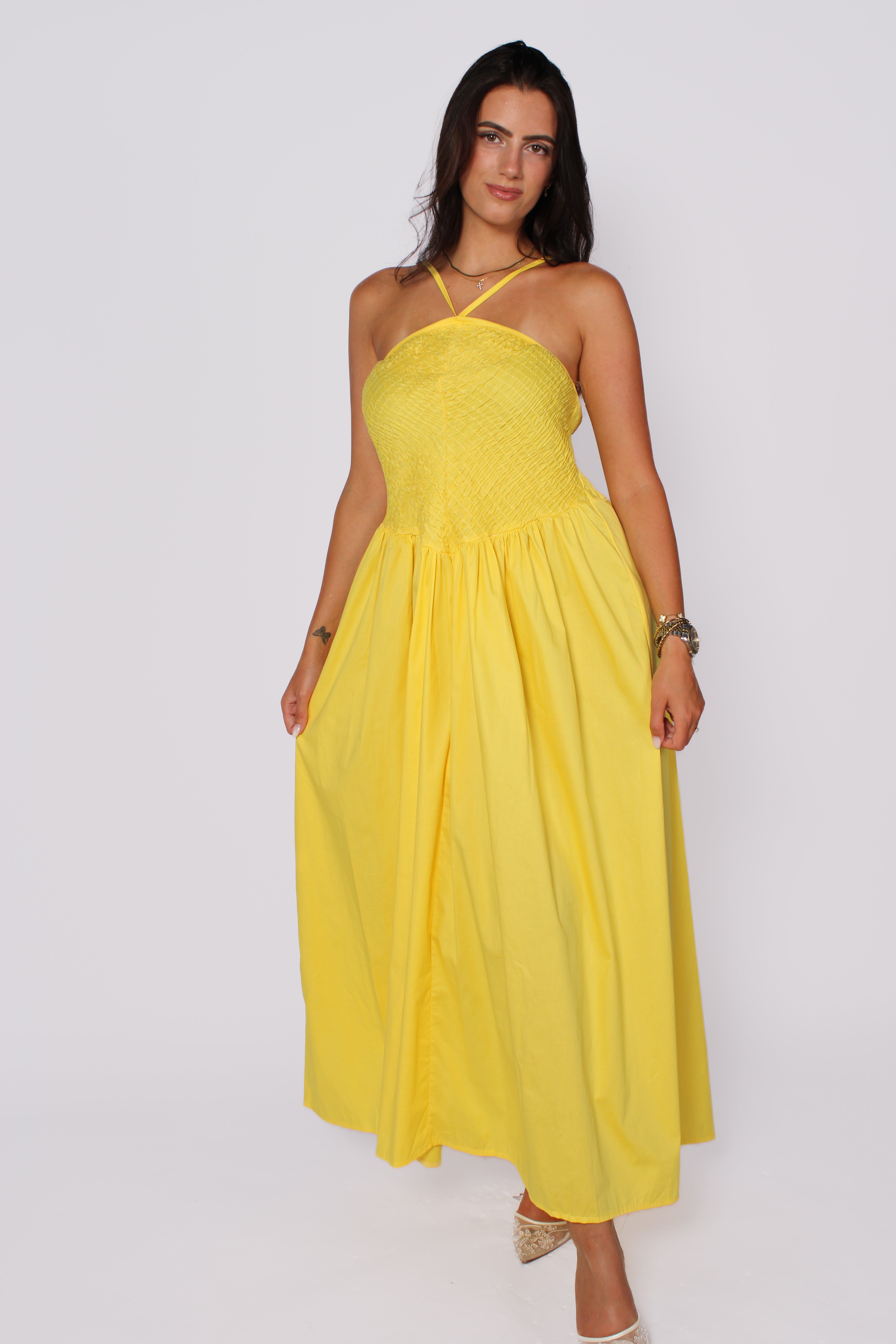 LILY DRESS - YELLOW