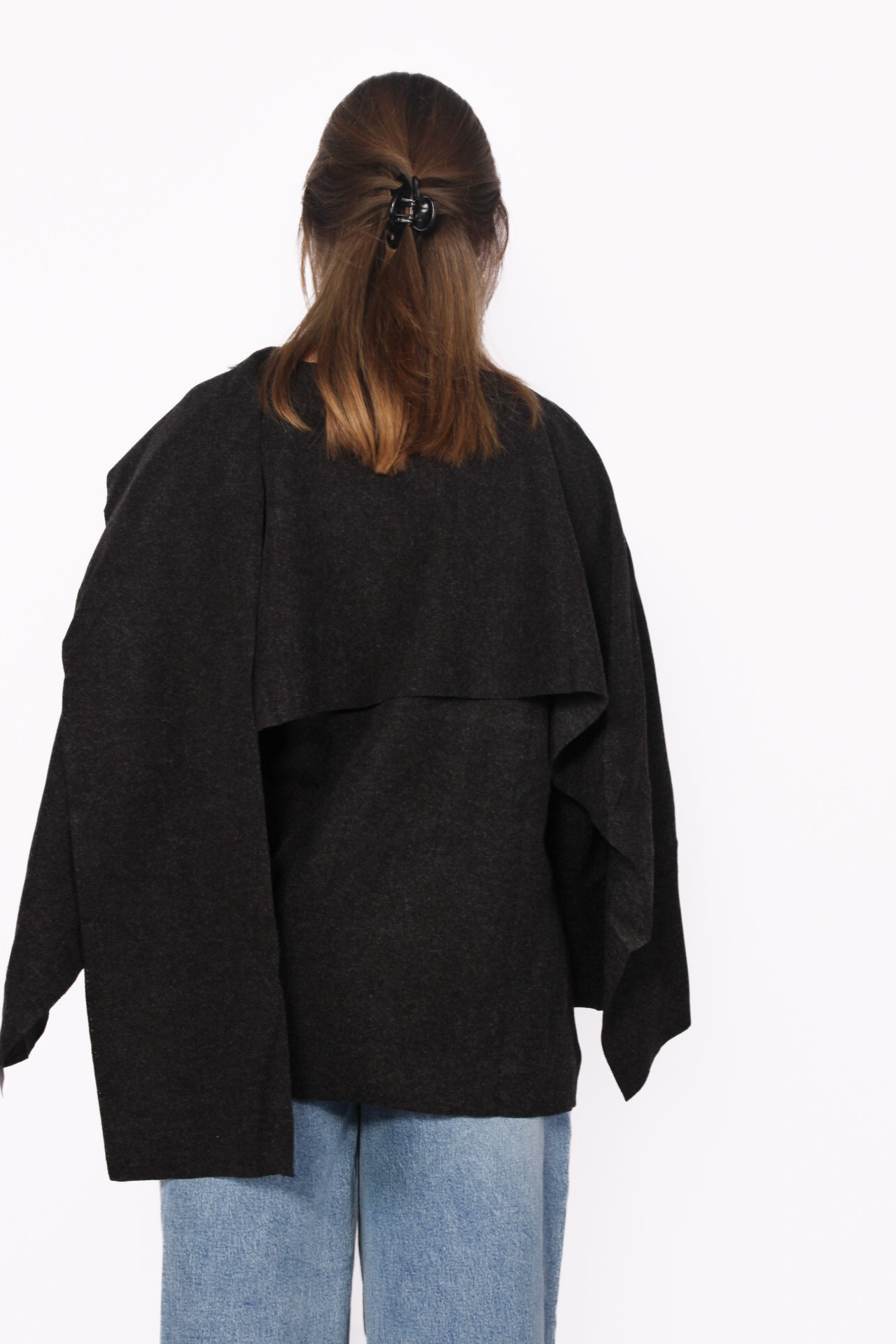 CLASSIC PONCHO - BLACK
