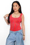 REBEL STUD BODY - RED