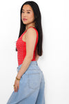 REBEL STUD BODY - RED