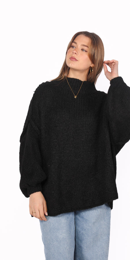 HUG ME TIGHT KNIT - BLACK