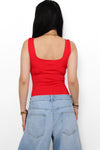 REBEL STUD BODY - RED