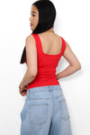 REBEL STUD BODY - RED