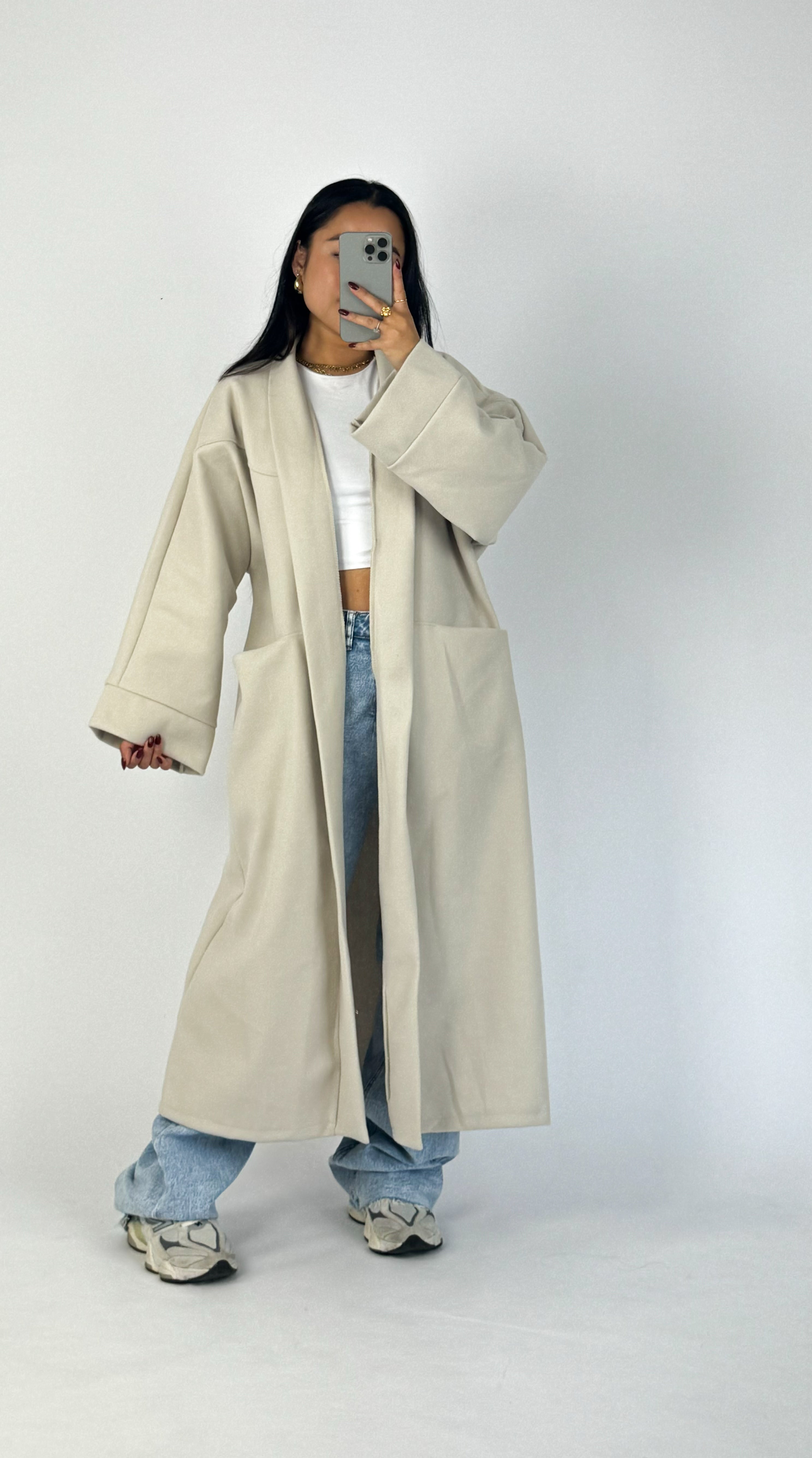 NYLA KIMONO - BEIGE