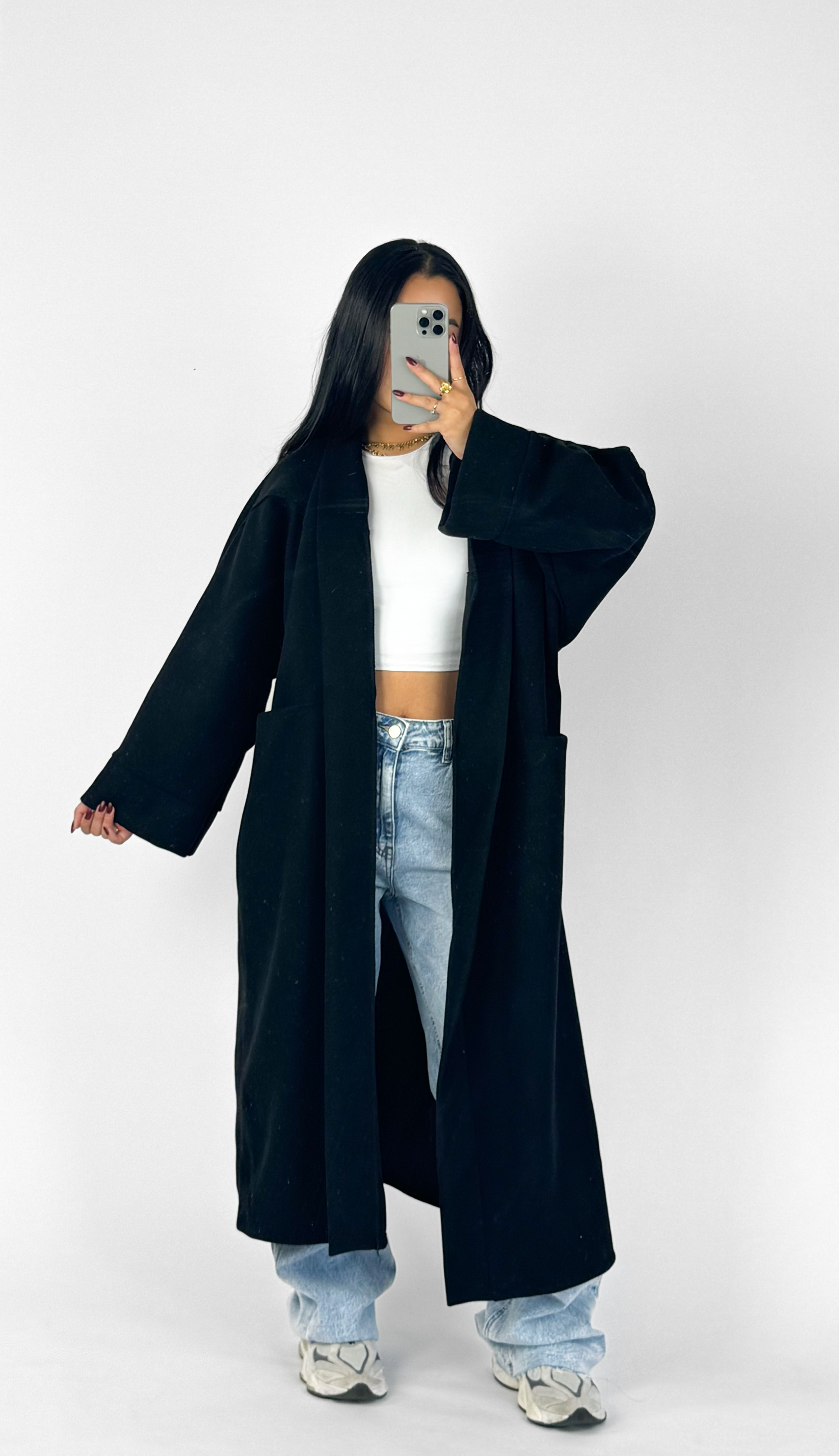 NYLA KIMONO - BLACK