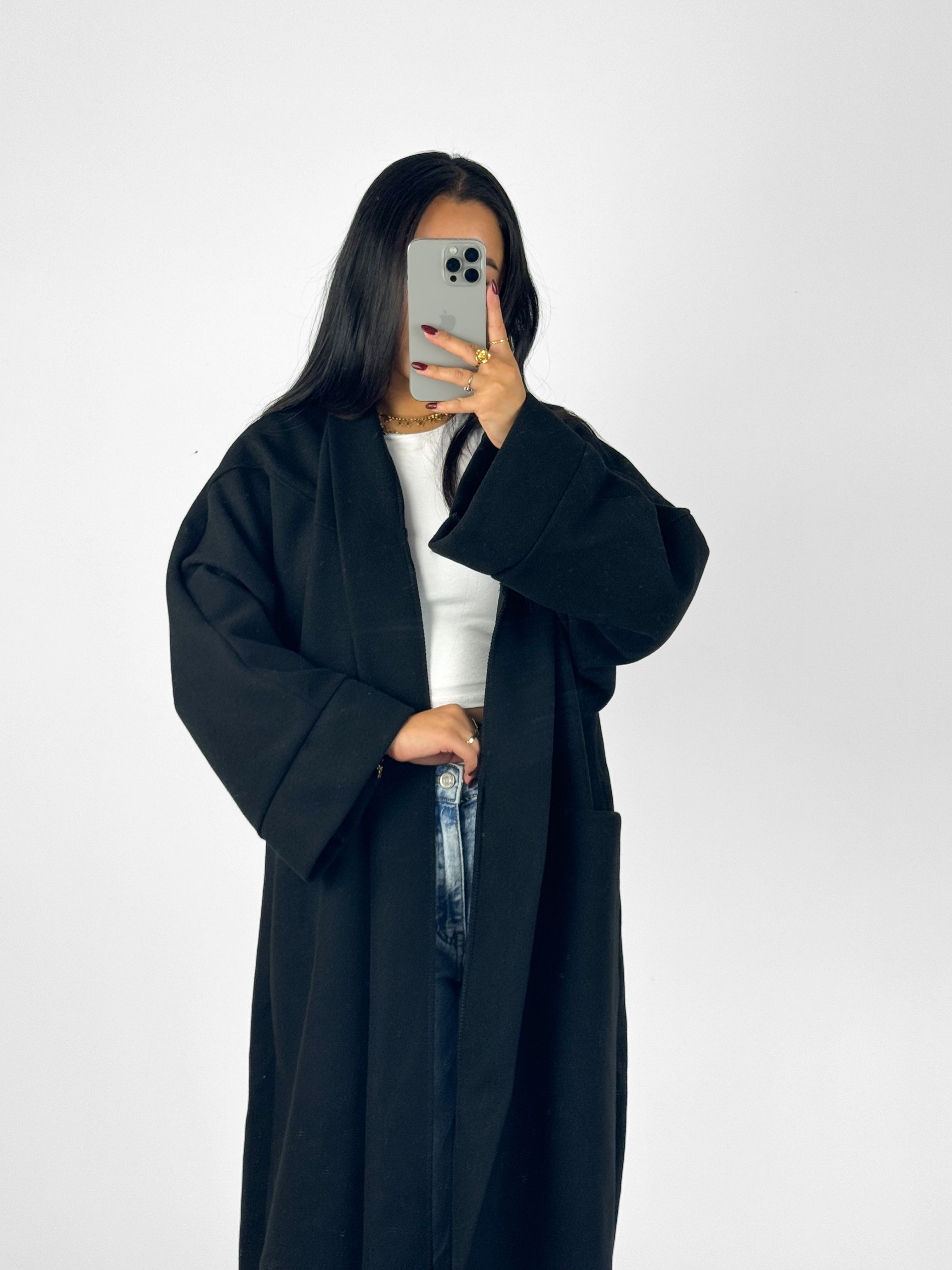 NYLA KIMONO - BLACK