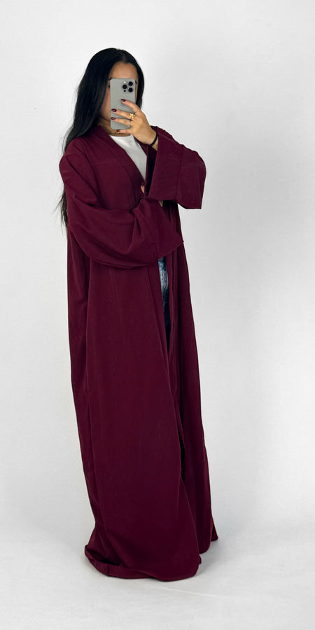 SILKY KIMONO - BORDEAUX