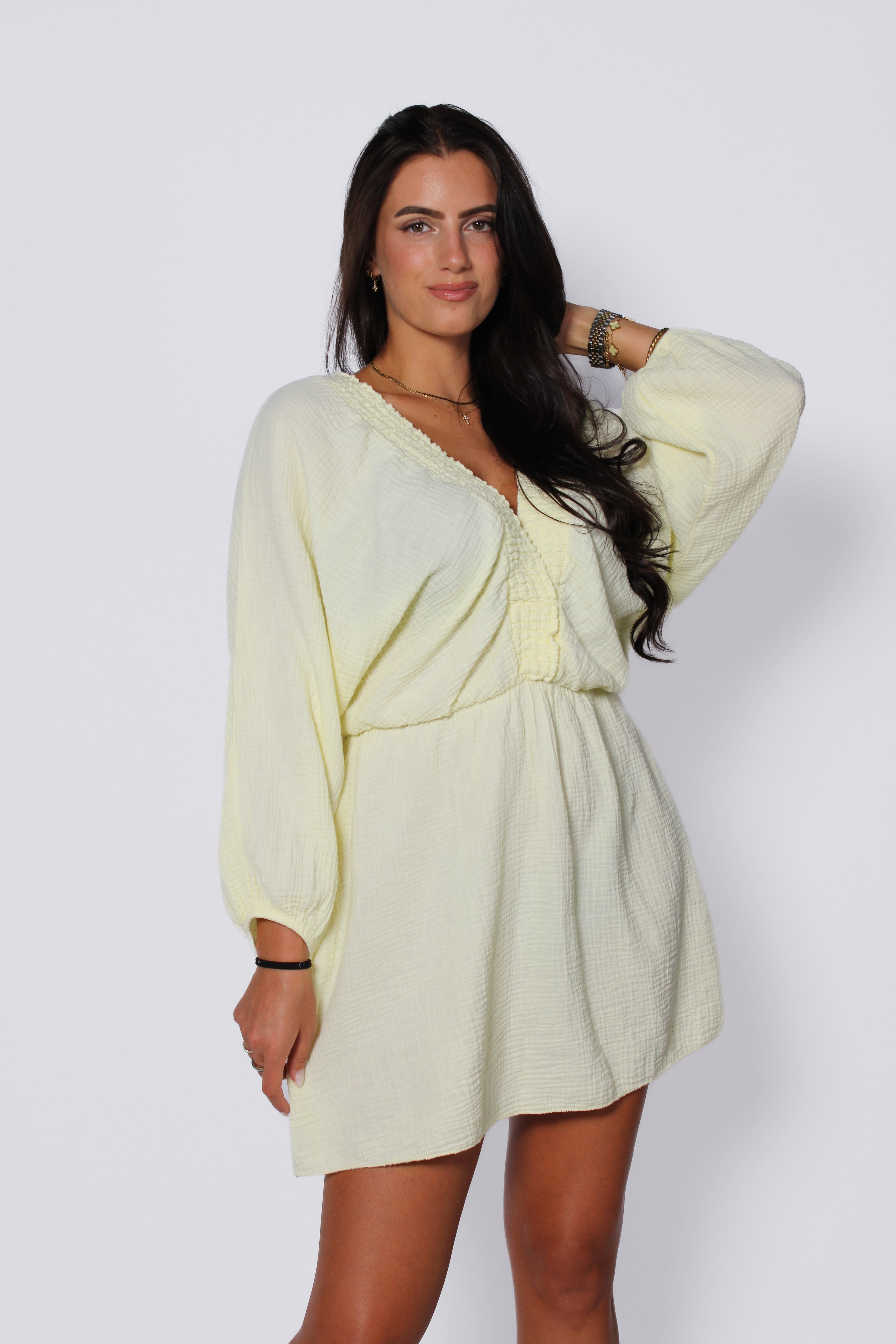 ANASTASIA DRESS - BUTTER YELLOW