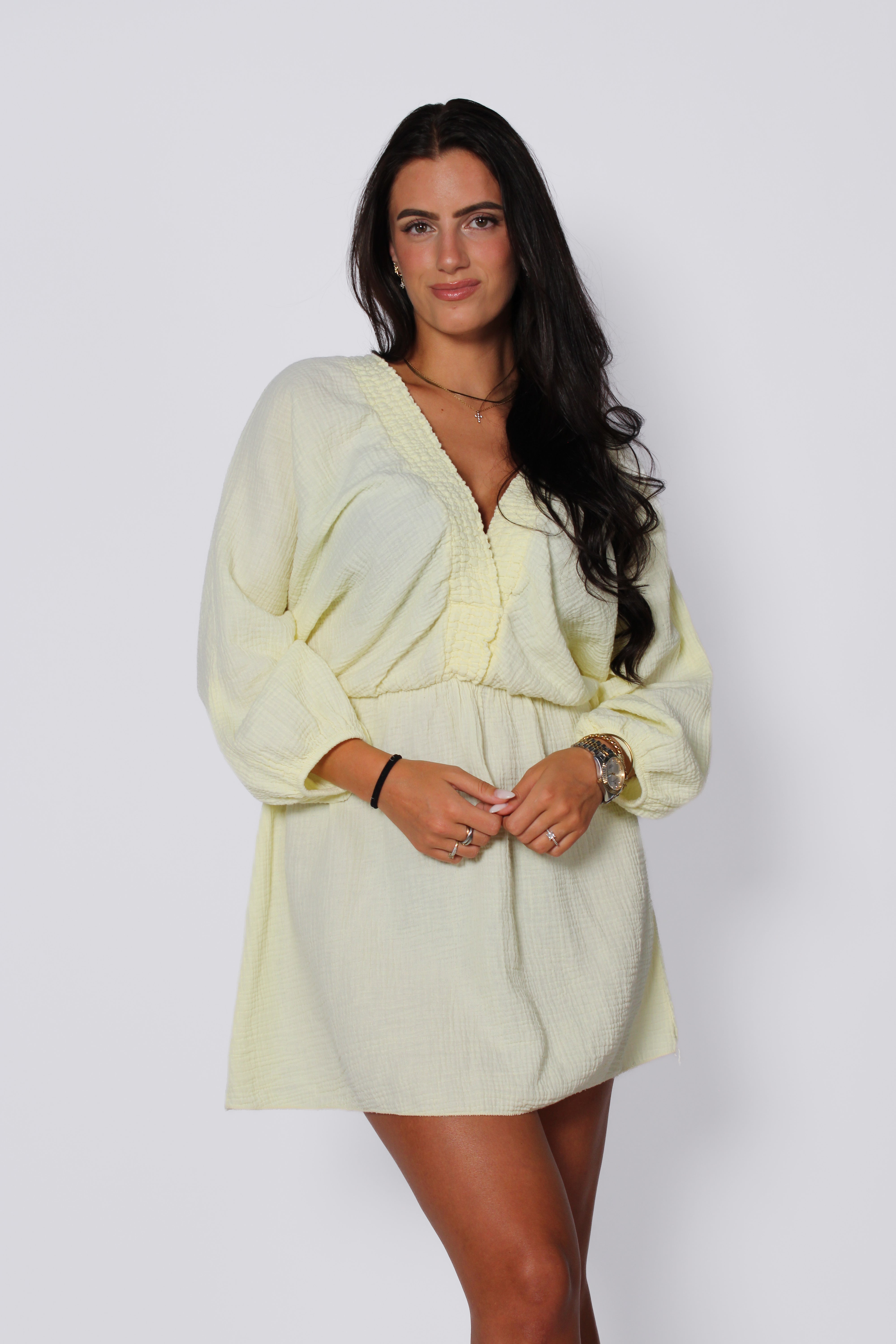 ANASTASIA DRESS - BUTTER YELLOW