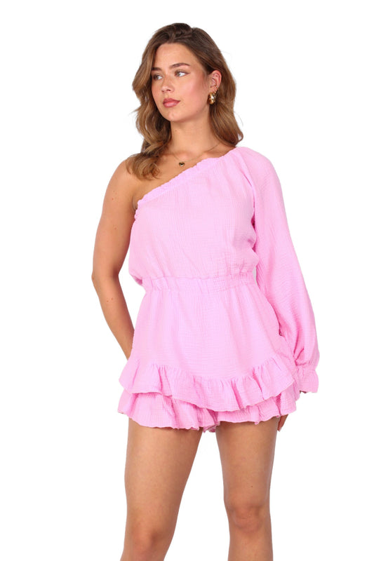 ONE SHOULDER PLAYSUIT