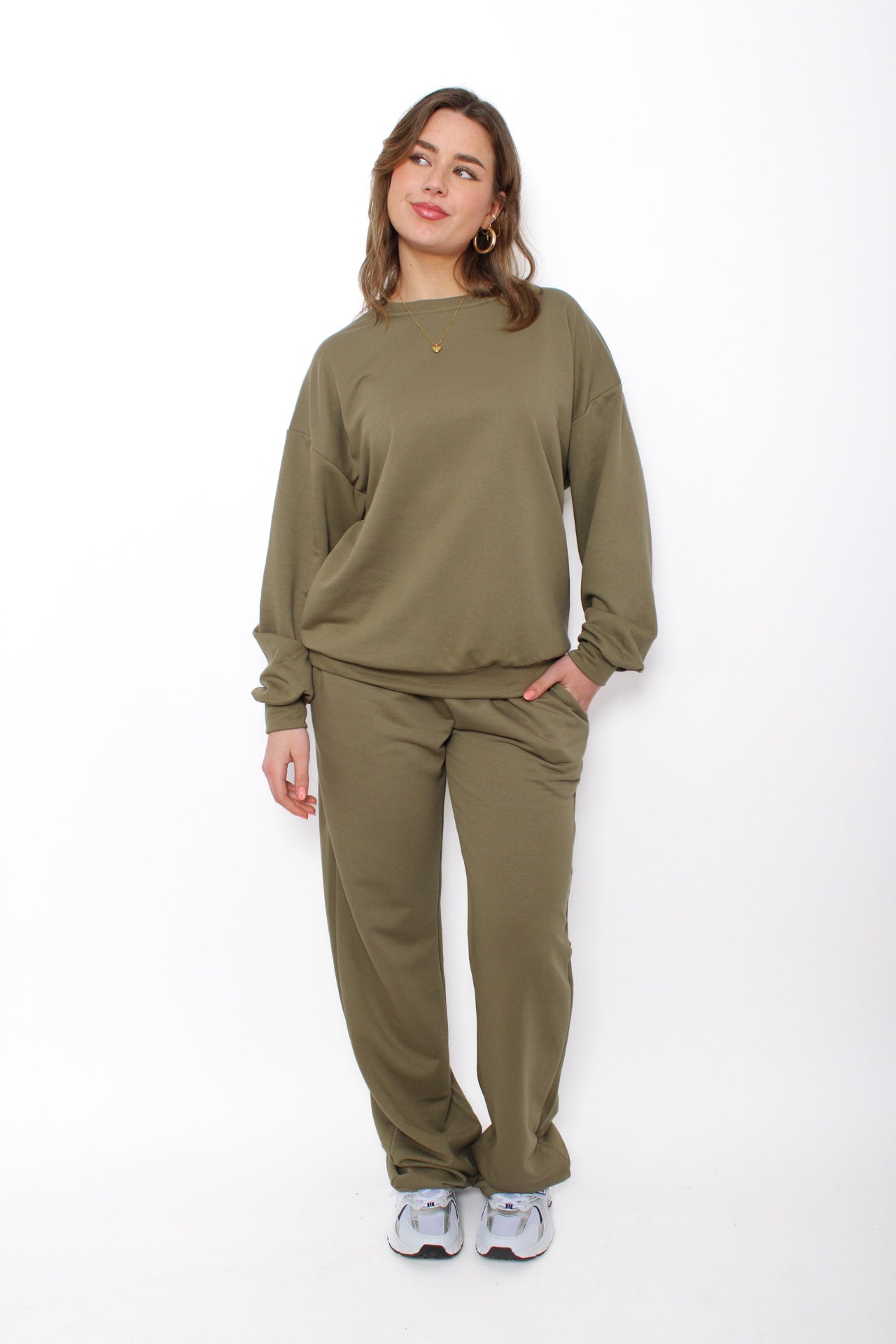 ''TALL''COMFY BREEZE TRACKSUIT - OLIVE GREEN