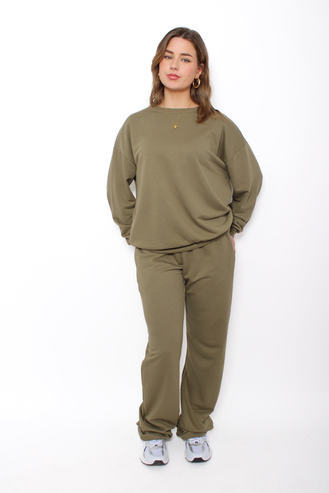 ''TALL''COMFY BREEZE TRACKSUIT - OLIVE GREEN