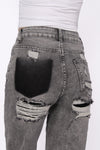 WIDE LEG JEANS G90Y - GREY