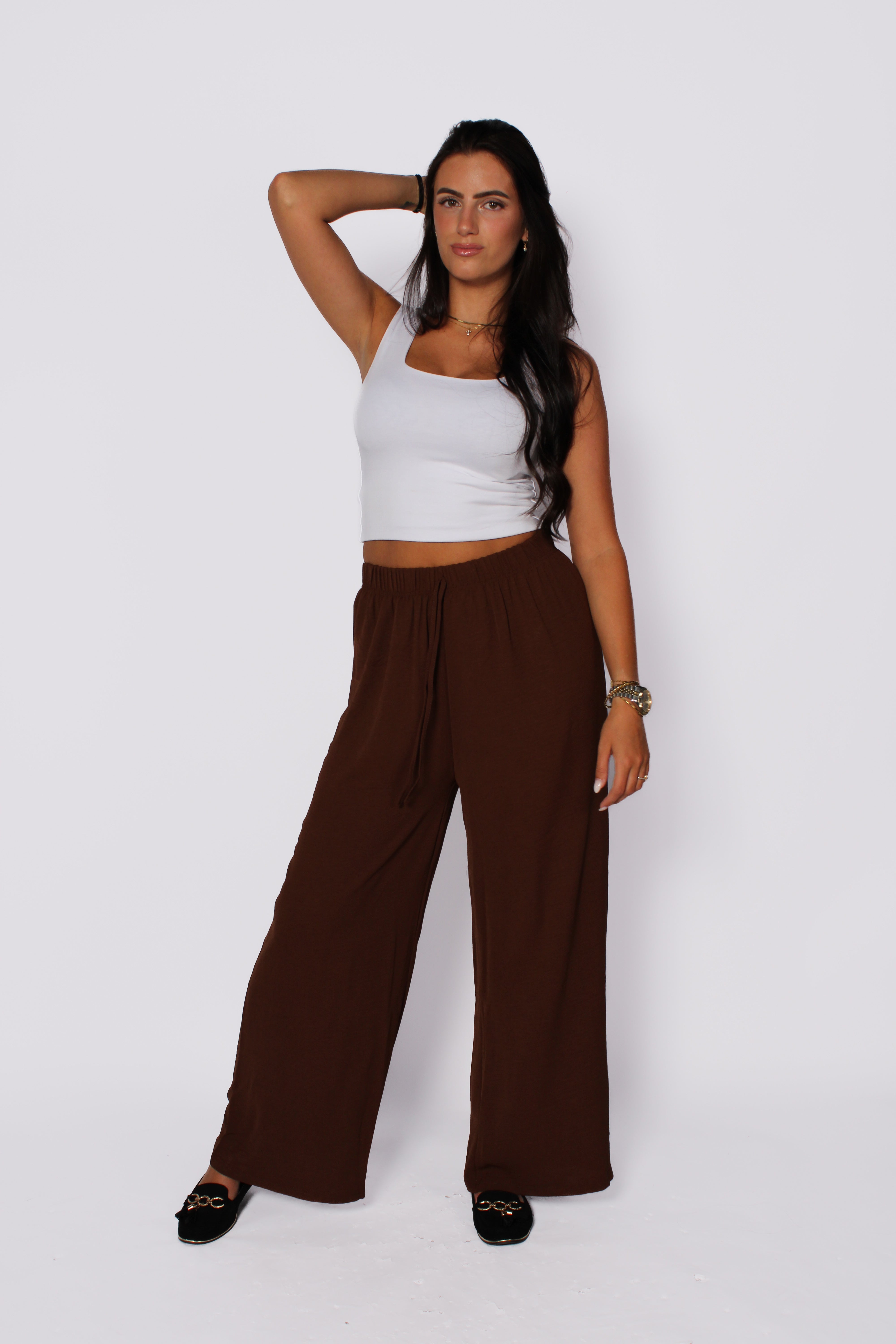 Soft Flow Pants - Dark Brown