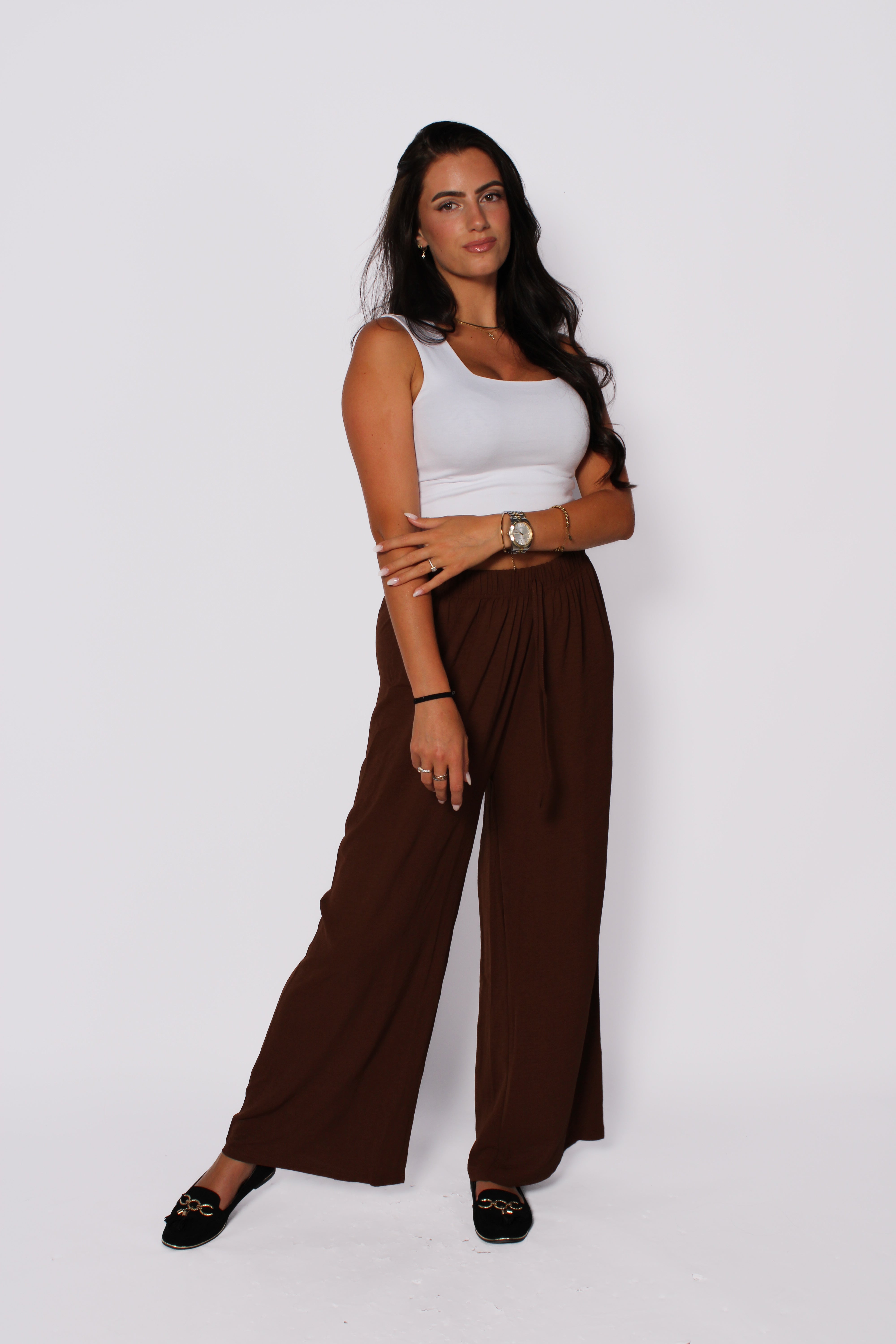 Soft Flow Pants - Dark Brown