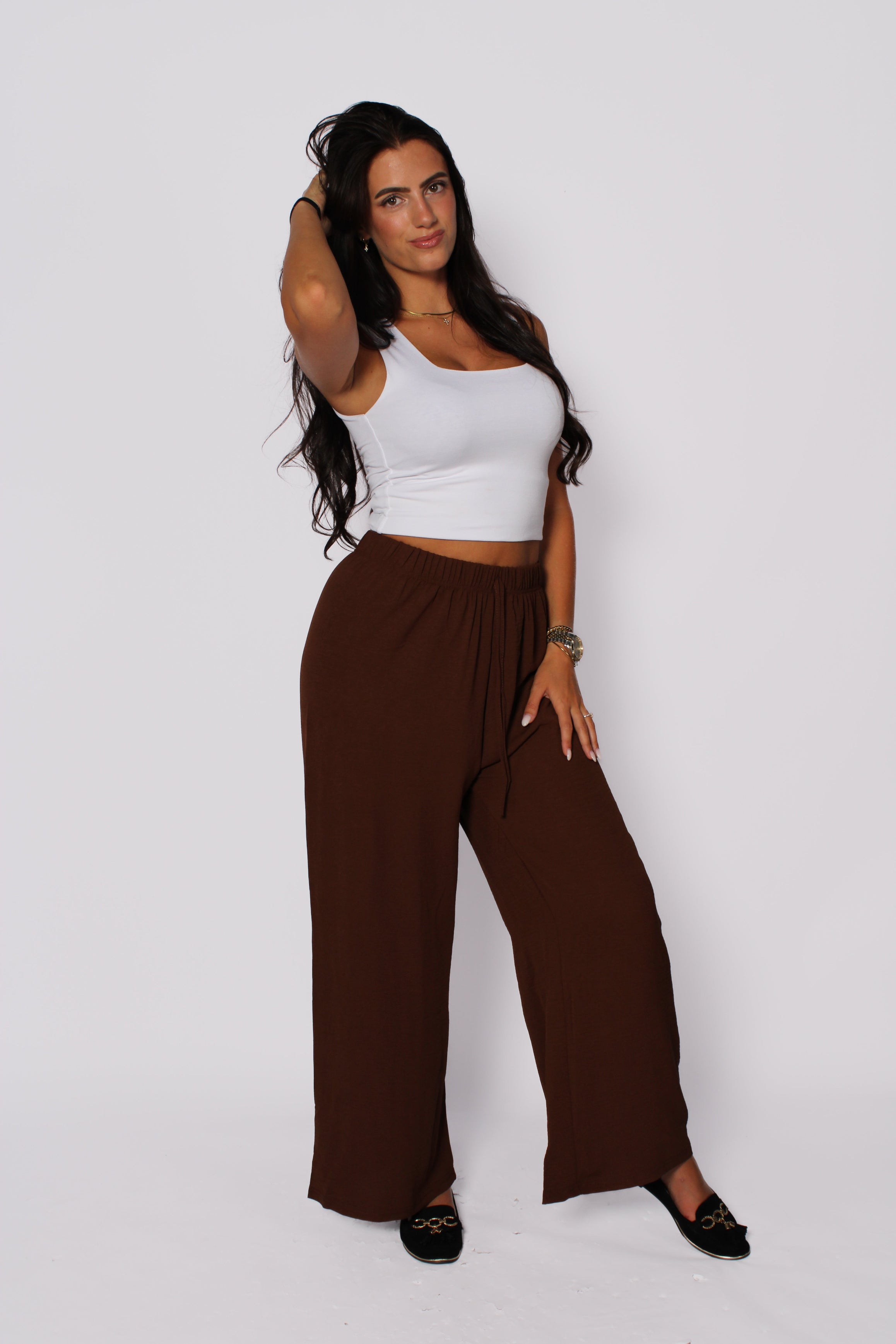 Soft Flow Pants - Dark Brown