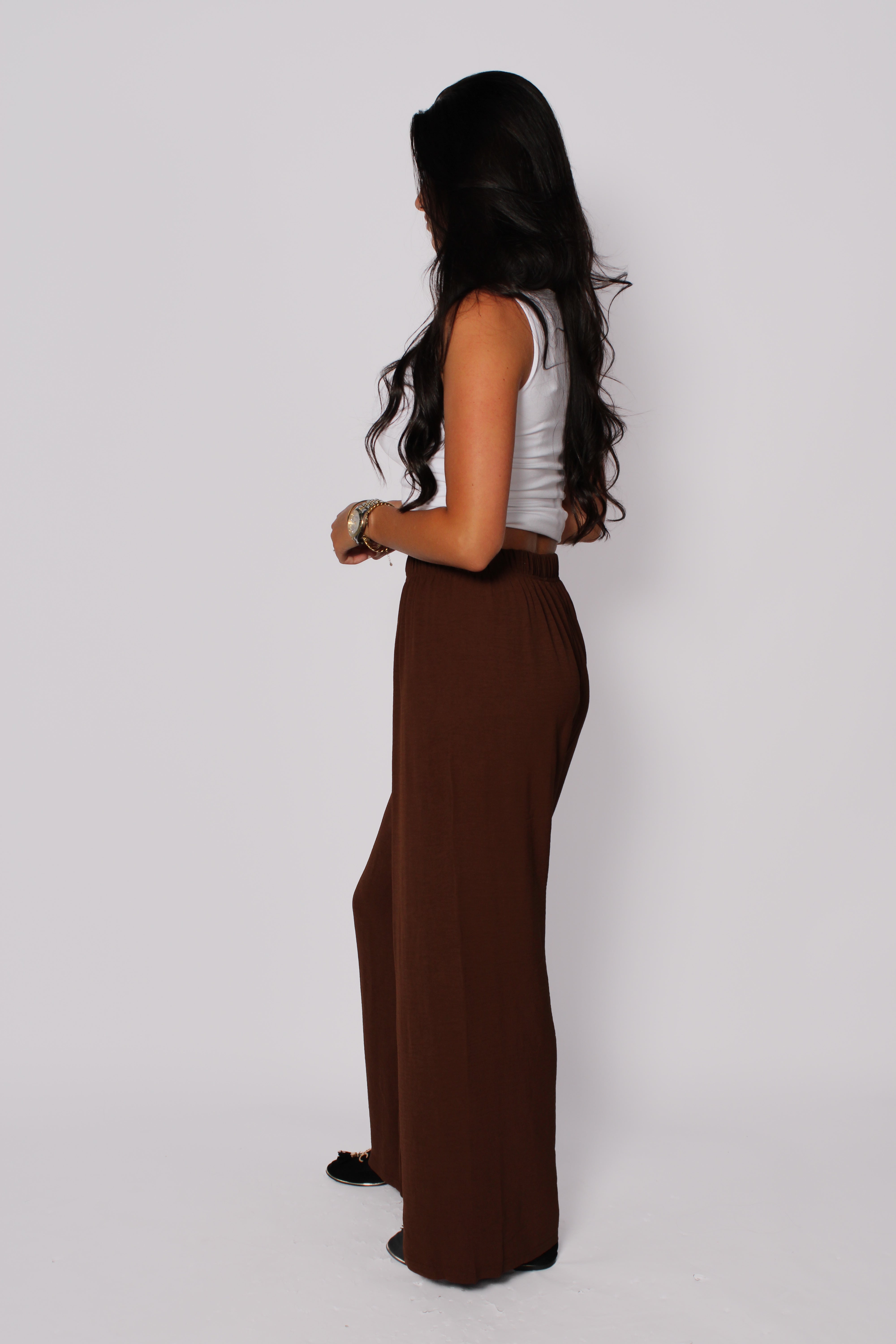 Soft Flow Pants - Dark Brown