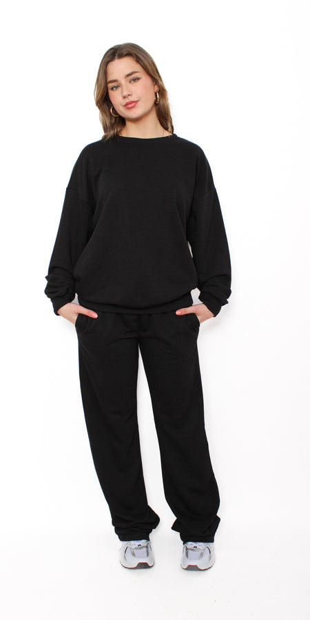 ''TALL'' COMFY BREEZE TRACKSUIT - BLACK