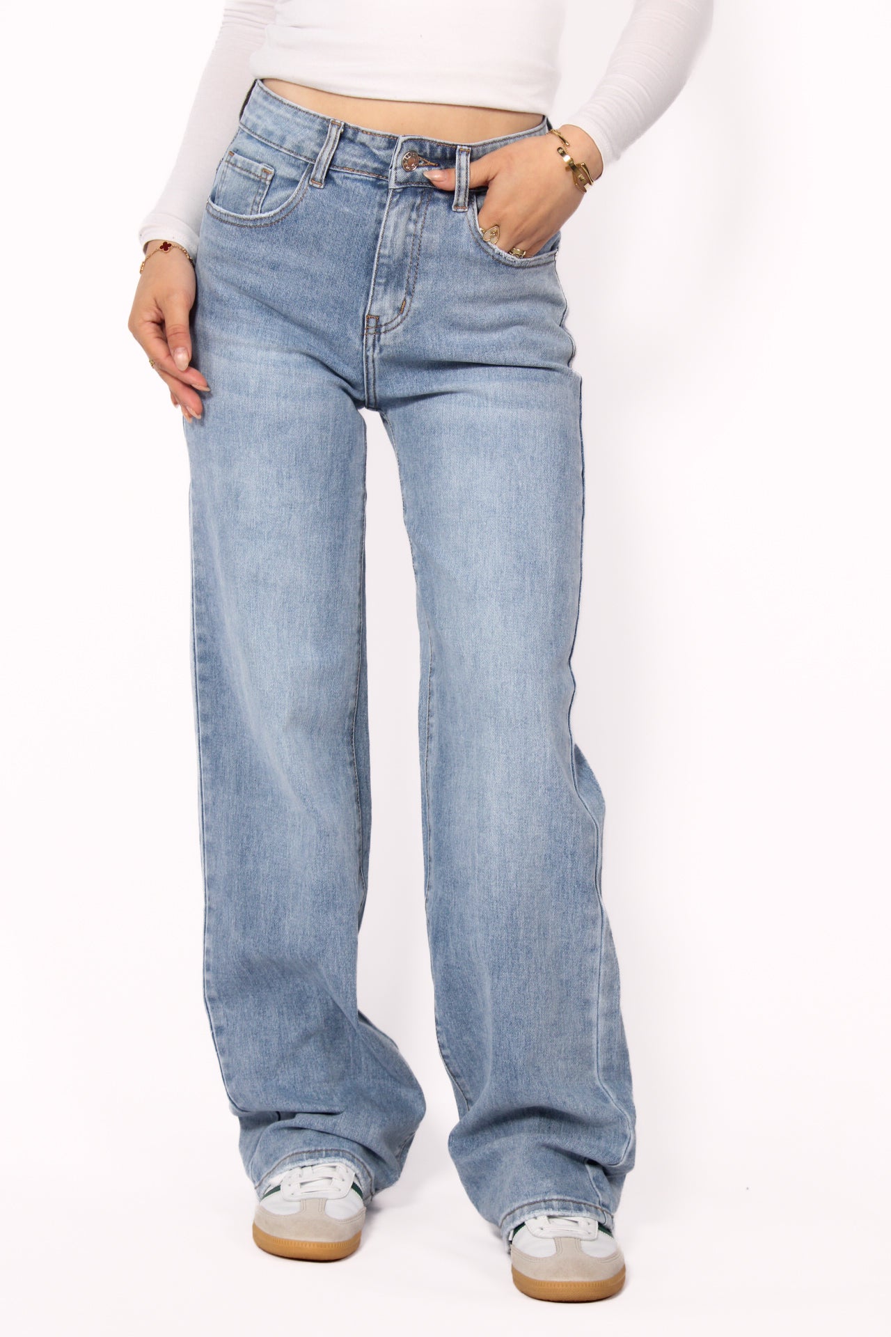 PRE ORDER 11 MAART! WIDE LEG JEANS G89Y - DENIM