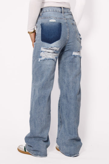 WIDE LEG JEANS G89Y - DENIM