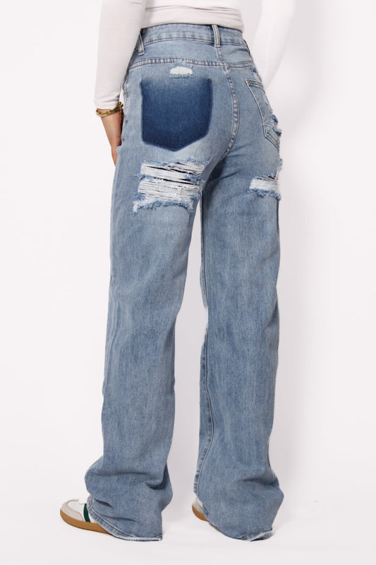 WIDE LEG JEANS G89Y - DENIM