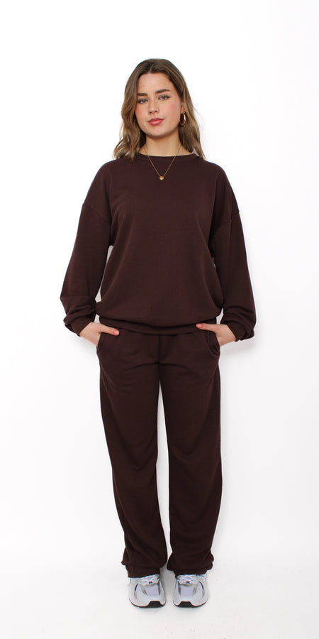 ''TALL'' COMFY BREEZE TRACKSUIT - BROWN