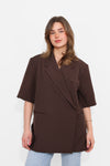 OVERSIZED CHIC BLAZER SHORT SLEEVE