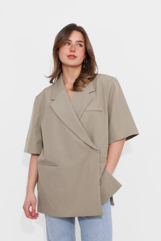 OVERSIZED CHIC BLAZER SHORT SLEEVE