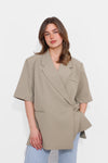 OVERSIZED CHIC BLAZER SHORT SLEEVE