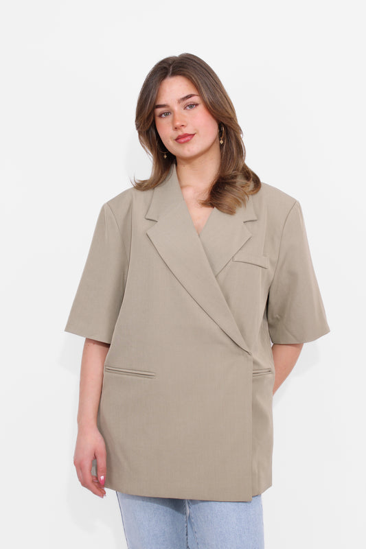 OVERSIZED CHIC BLAZER SHORT SLEEVE