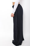 MADISON PINSTRIPE TROUSER - NAVY