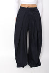 MADISON PINSTRIPE TROUSER - NAVY