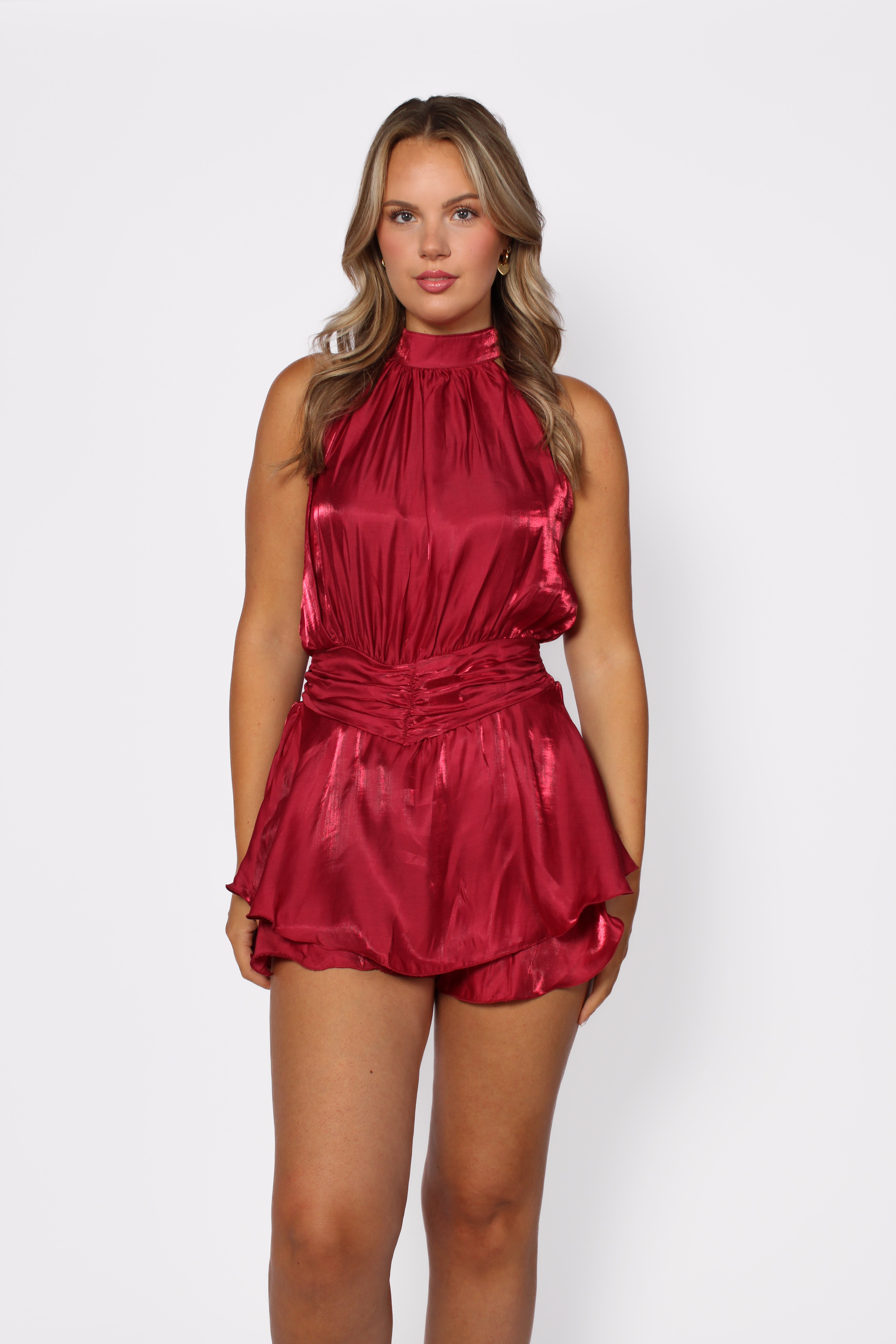 Lucy Playsuit - Bordeaux 
