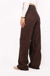 PLUSSIZE'' GOODIES WIDE LEG JEANS - BROWN