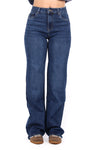 “PLUSSIZE TALL'' GOODIES WIDE LEG JEANS - MID DENIM