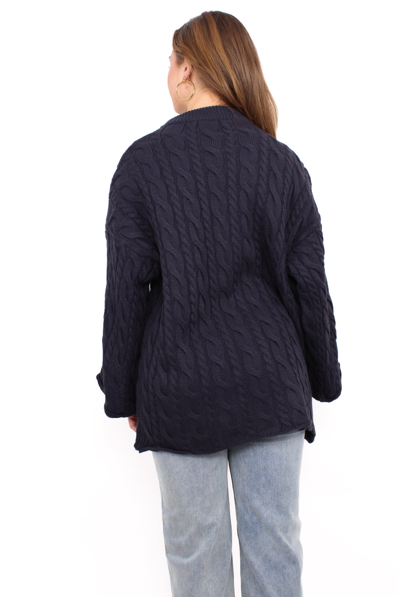 CABLE KNIT - NAVY
