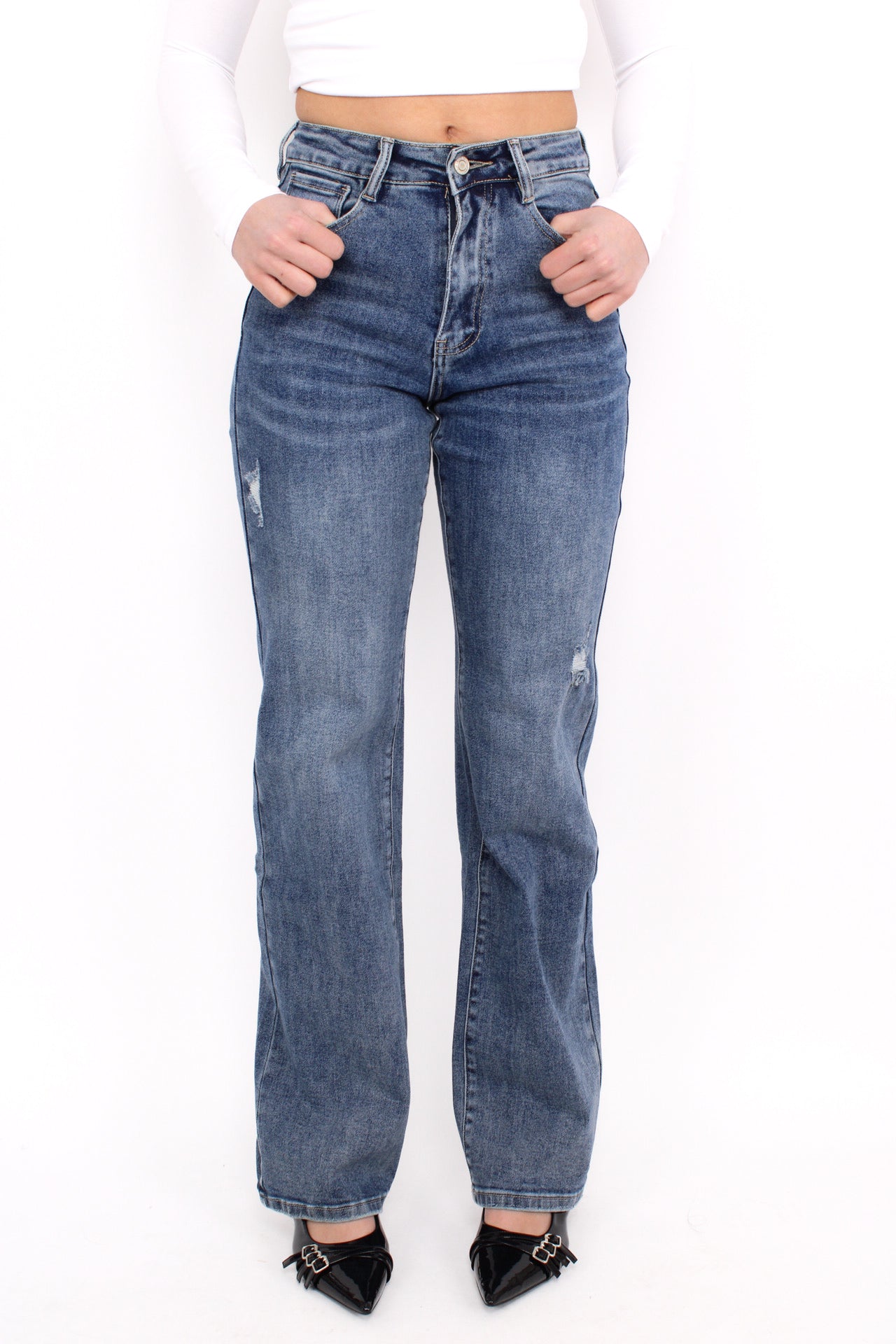 PRE ORDER 11 MAART! ''TALL'' WIDE LEG JEANS 6320-9 - DENIM
