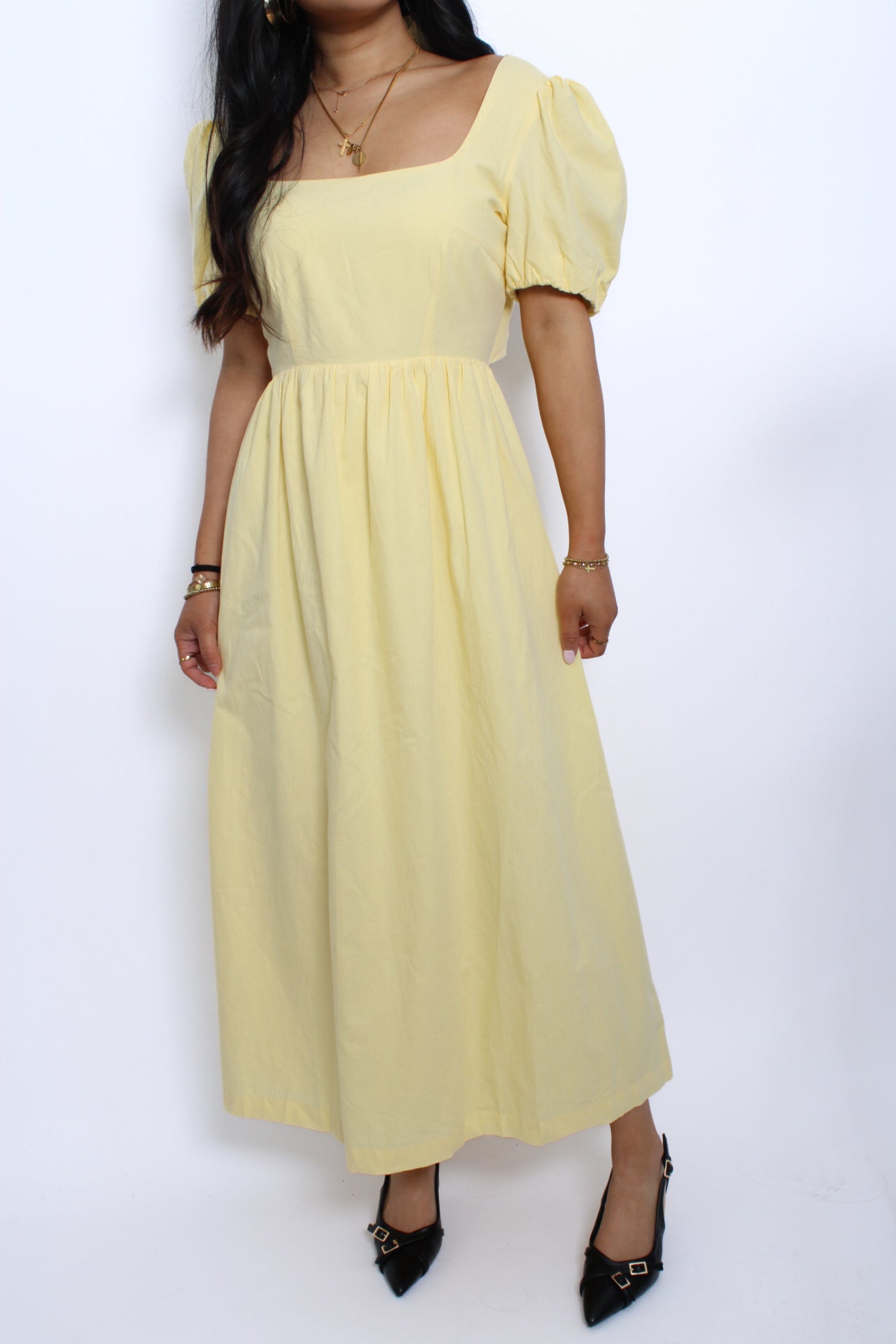 DANDELIONS DRESS - BUTTER YELLOW