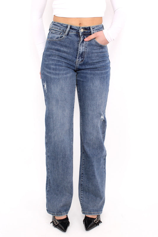 ''TALL'' WIDE LEG JEANS 6320-9 - DENIM