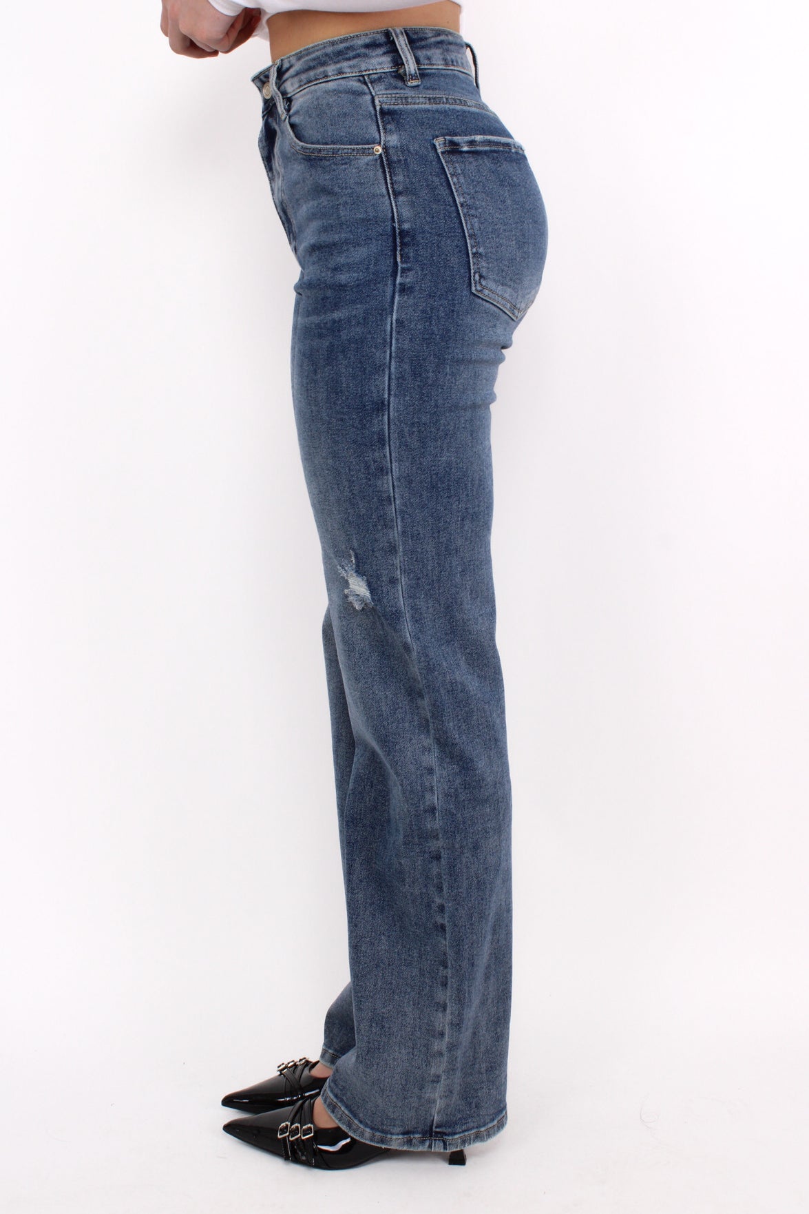 PRE ORDER 11 MAART! ''TALL'' WIDE LEG JEANS 6320-9 - DENIM