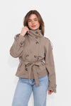 HIGH NECK TRENCHCOAT