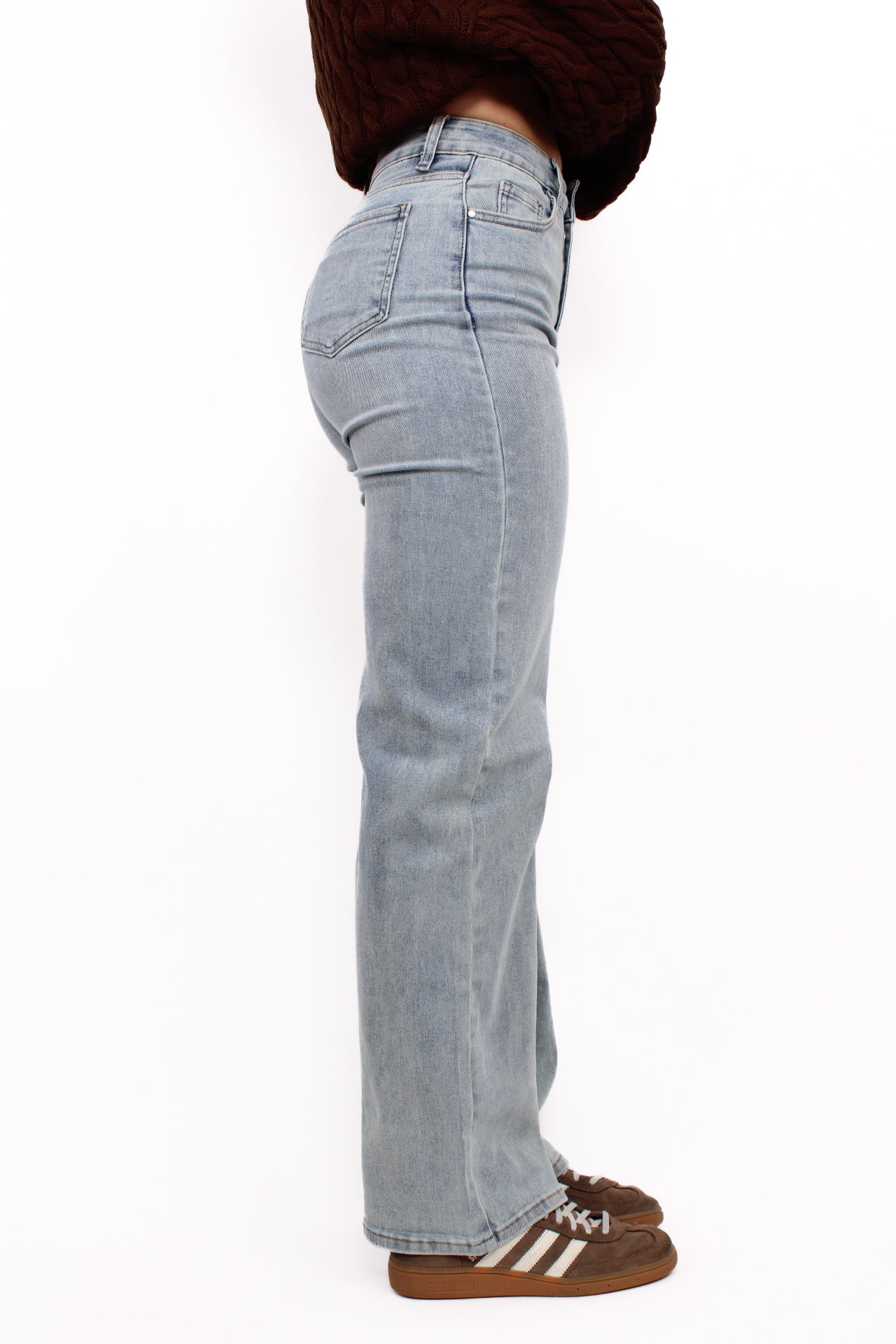 WIDE LEG JEANS 896-3 - LIGHT DENIM