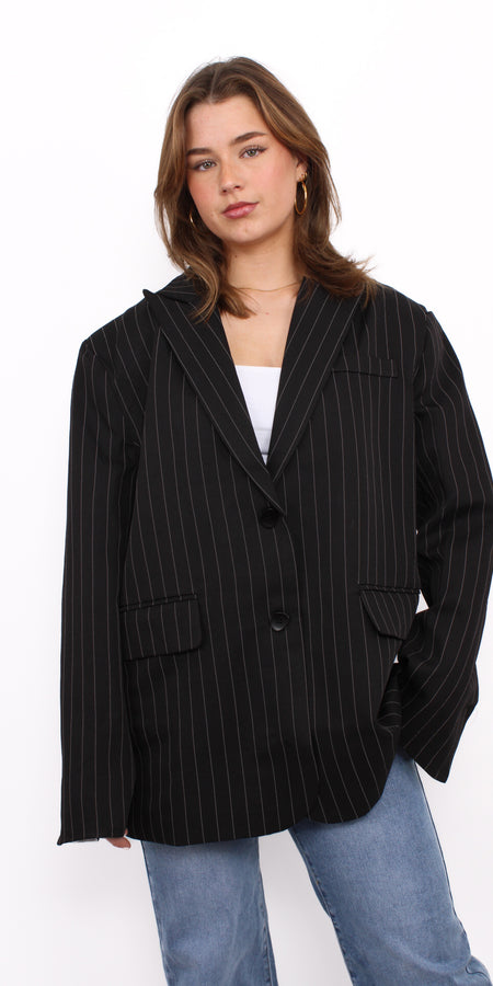 BROOKE BLAZER - BLACK