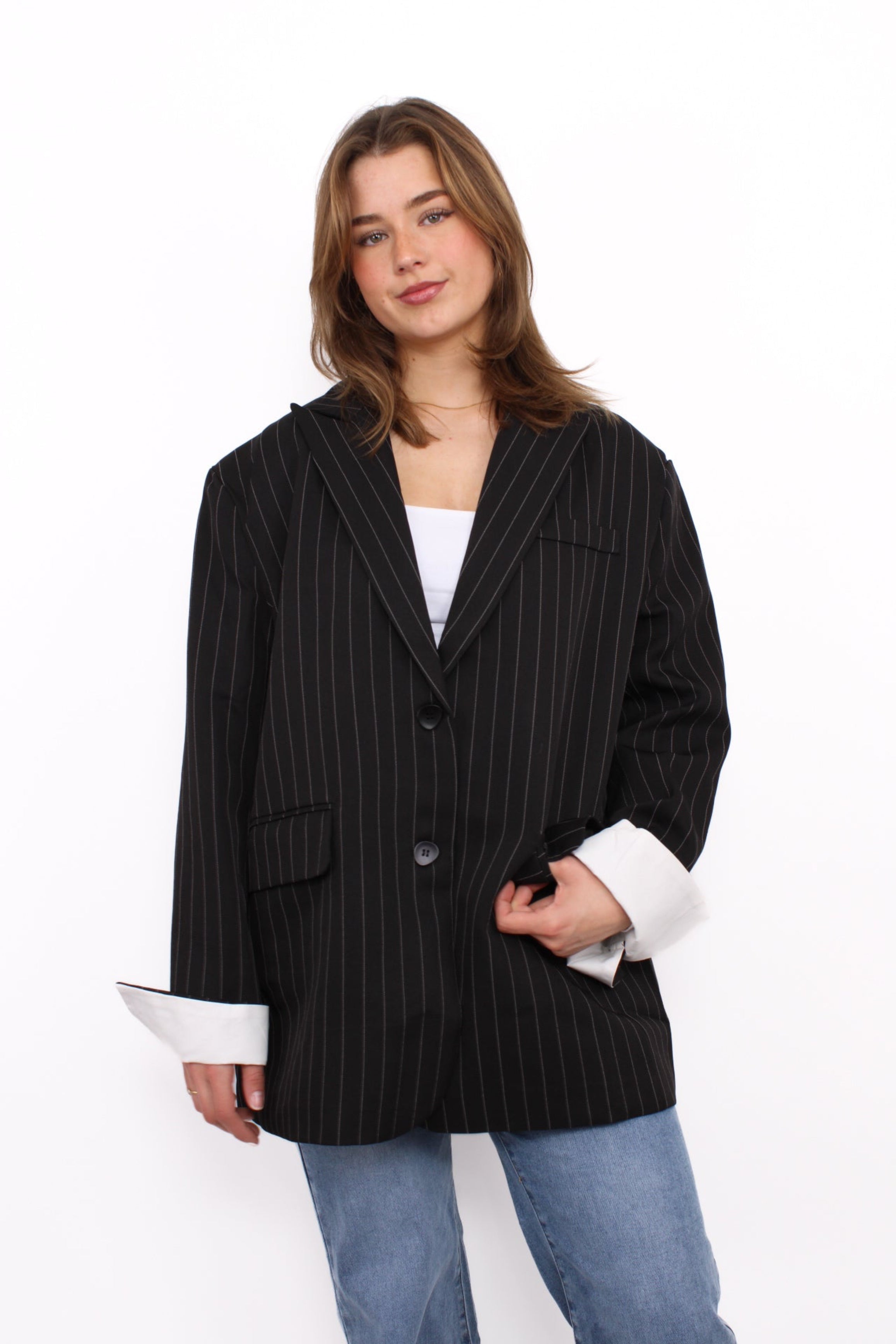 BROOKE BLAZER - BLACK