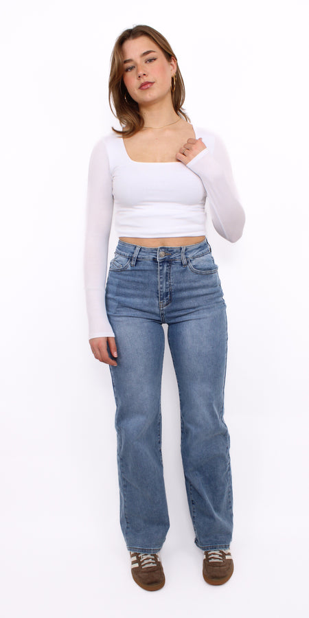 WIDE LEG JEANS 896-2 - DENIM