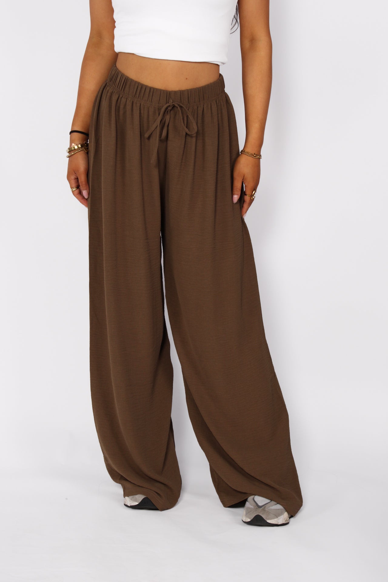 SOFT FLOW PANTS - BROWN