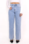 WIDE LEG JEANS 3362-6 - LIGHT DENIM