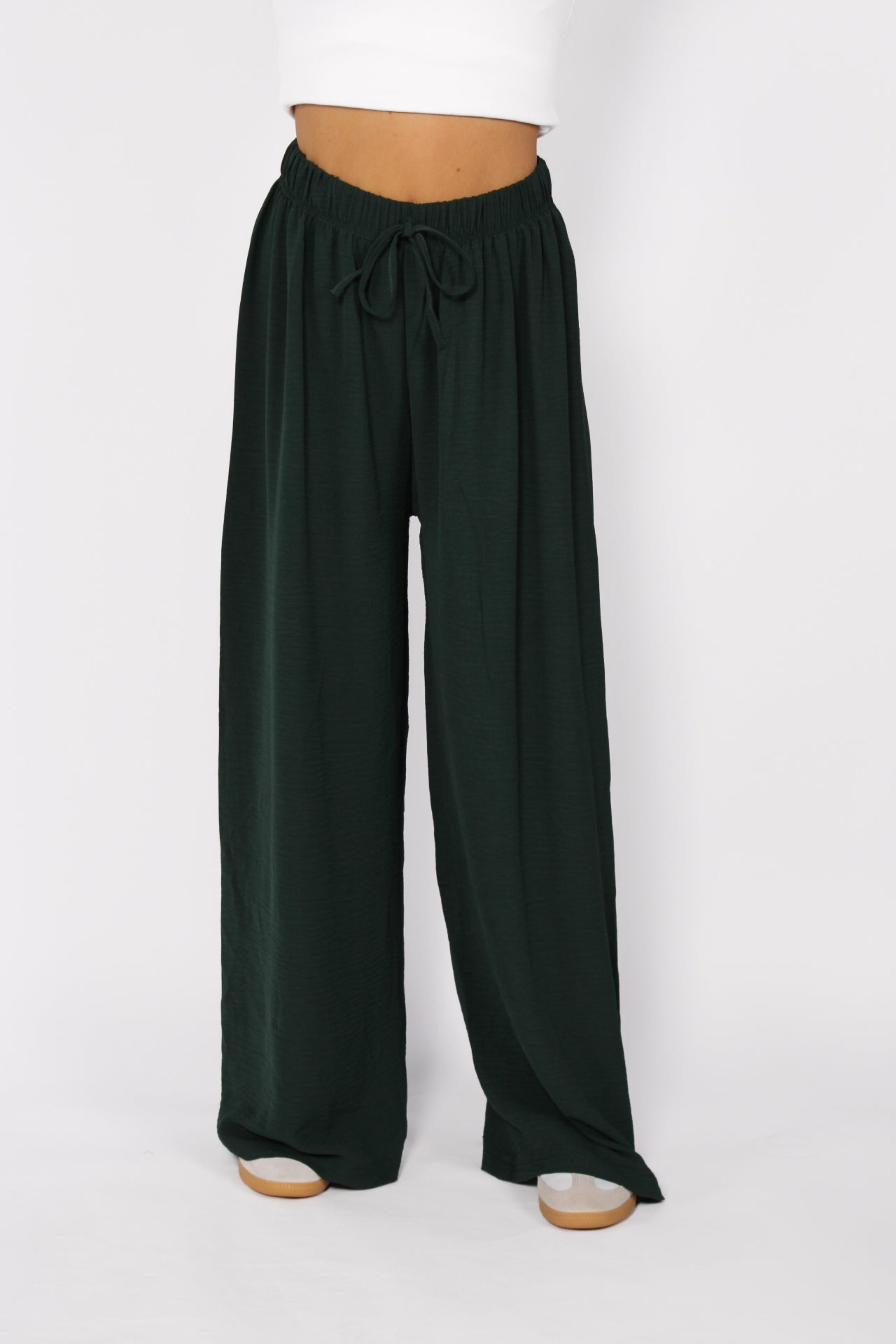 SOFT FLOW PANTS - DARK GREEN