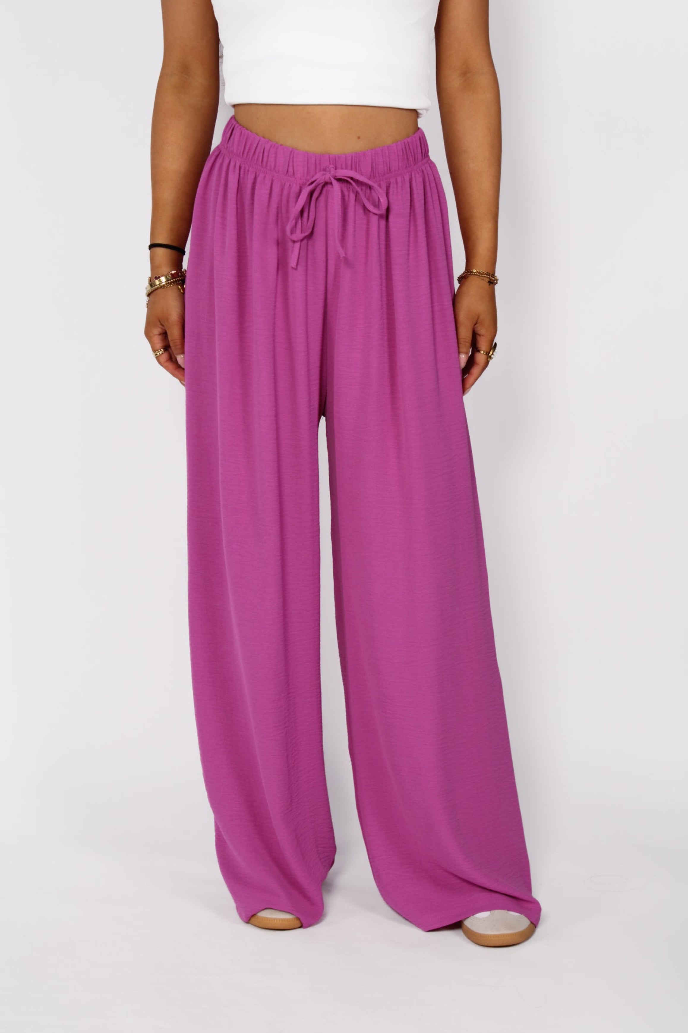 SOFT FLOW PANTS - MAGENTA