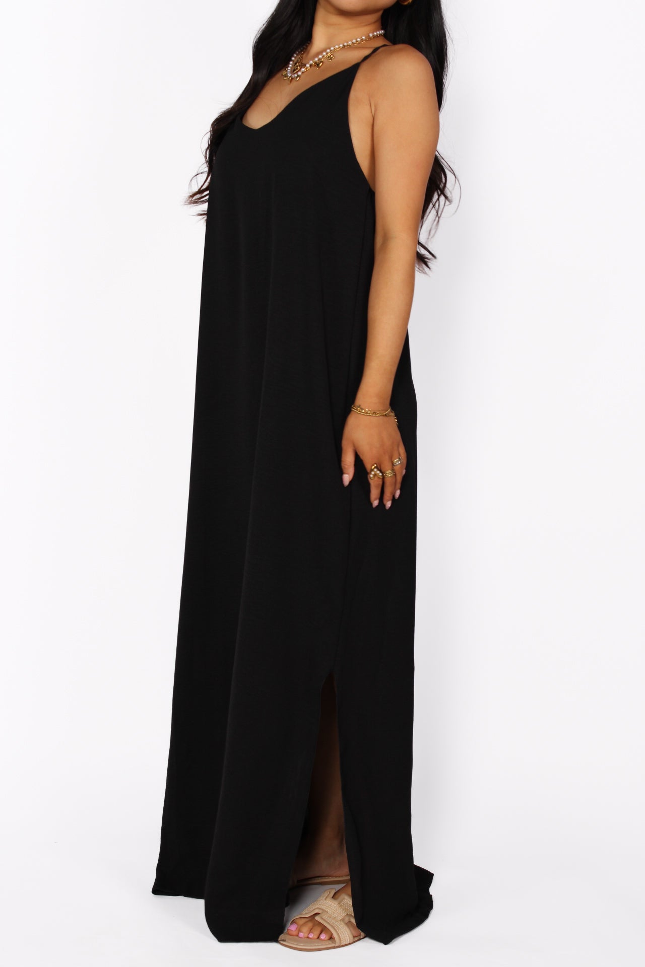 STELLA MAXI DRESS - BLACK